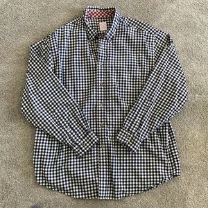 Brooks Brothers black gingham light flannel